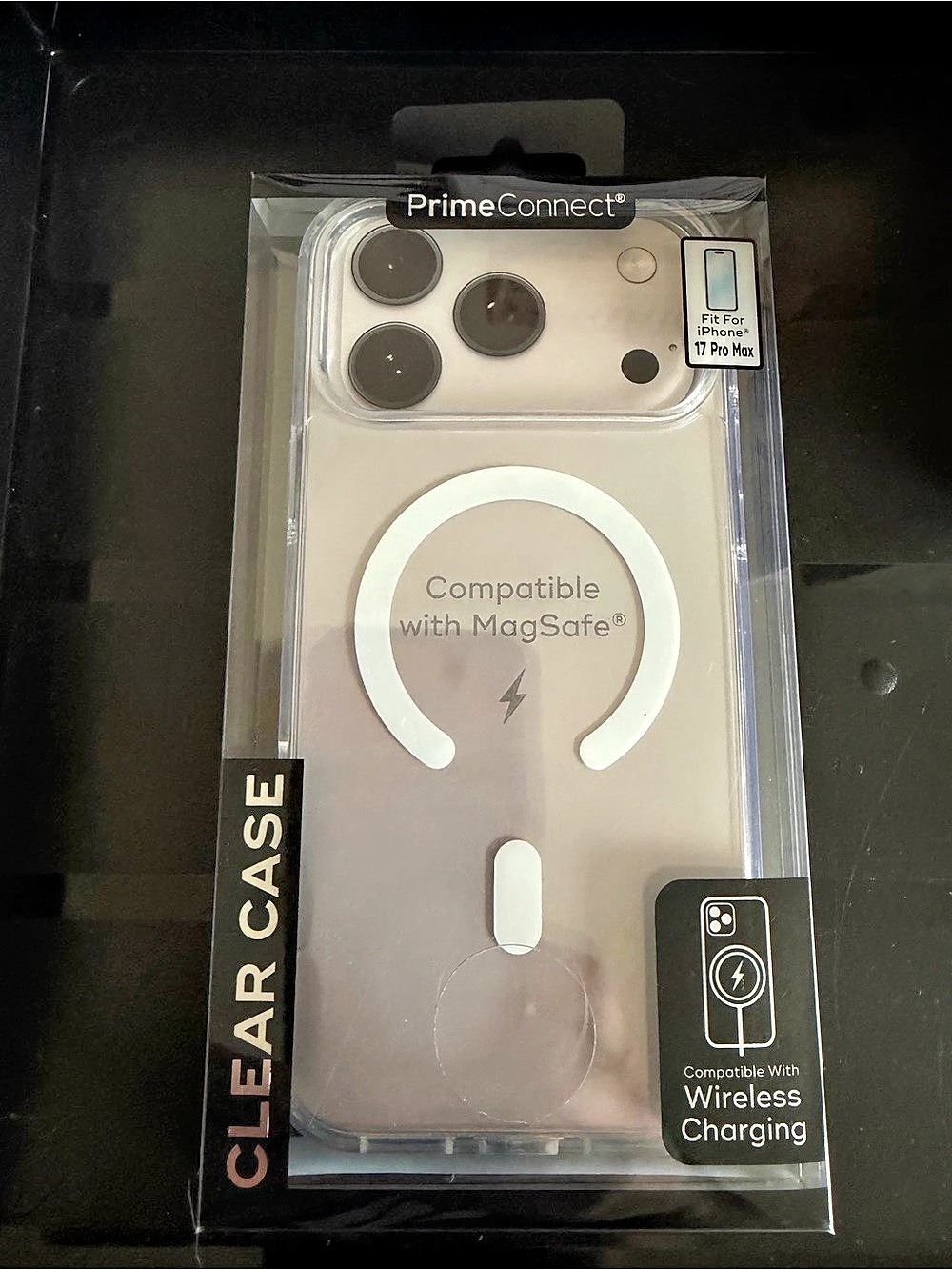 PrimeConnect Clear Case with MagSafe for iPhone 17 Pro Max Clear MagSafe Case